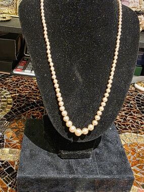 sofia by sofia vergara Champagne Pearl Graduated Necklace
